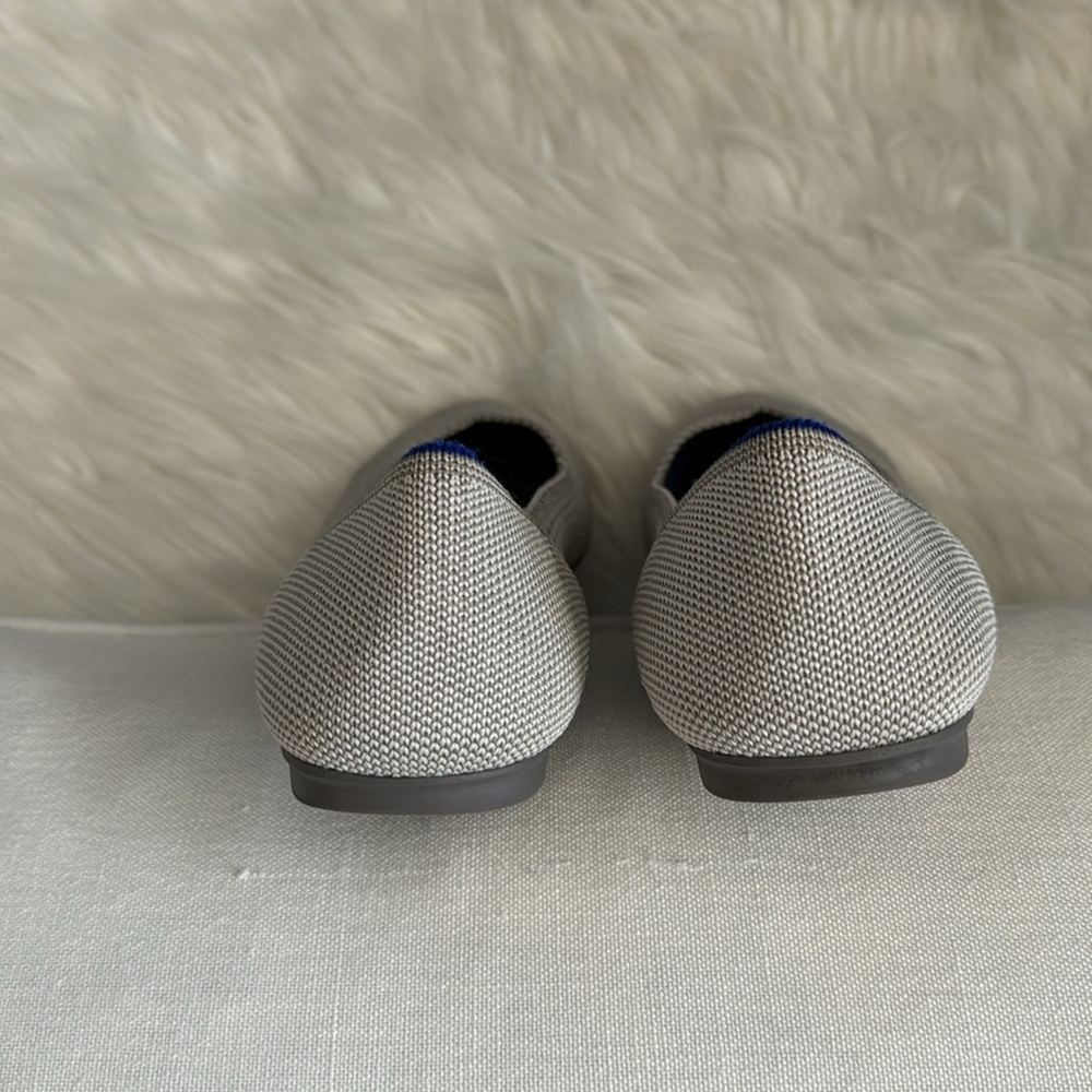 Rothy's "Retired" Birdseye Flax Round Toe Flats Size 7 - Picture 6 of 12